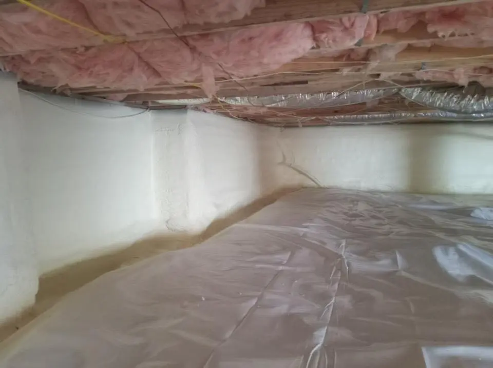 Crawl space encapsulation with closed-cell spray foam for Spray Foam Roofing in Gilroy